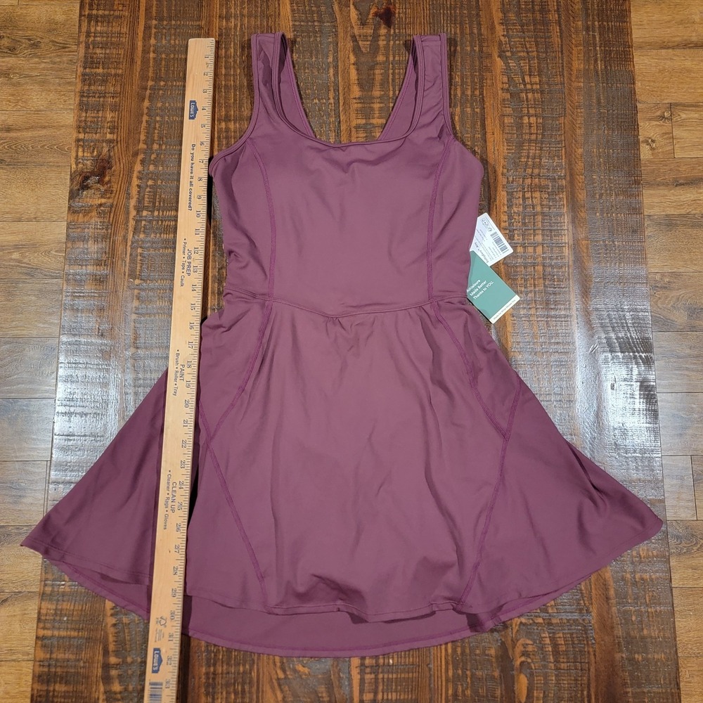 NWT Halara SoftlyZero Airy Easy Peezy Active Dress M Built-In Shorts & Bra